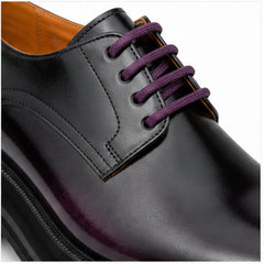 DIVINCH 8221KC-H black purple derby shoe purple lace and upper detail