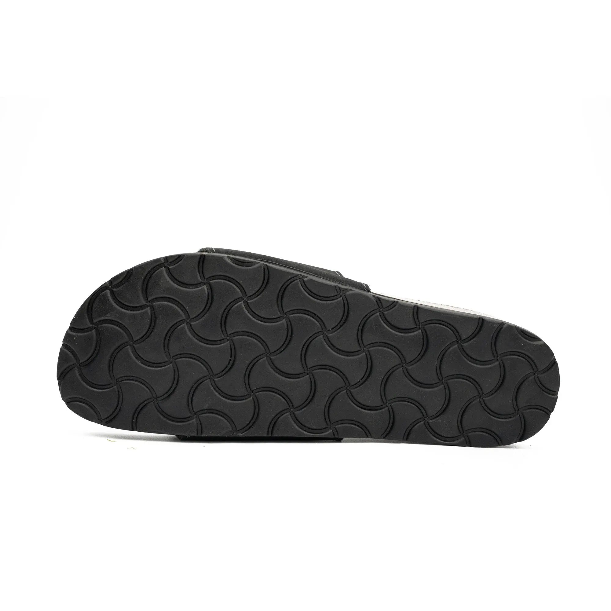 Black Single - Strap Slide Sandals DIVINCH