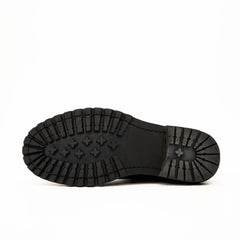 DIVINCH 5002B black lace-up boots outsole tread detail