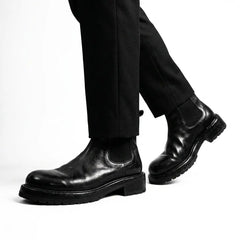 Black Washed Chelsea Boot