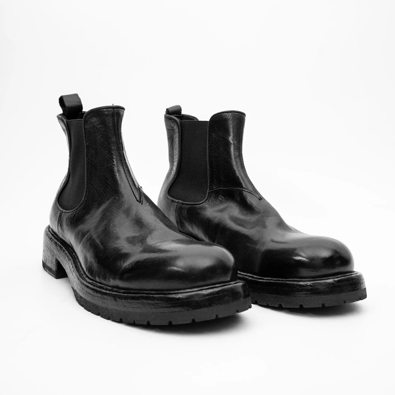 Black Washed Chelsea Boot