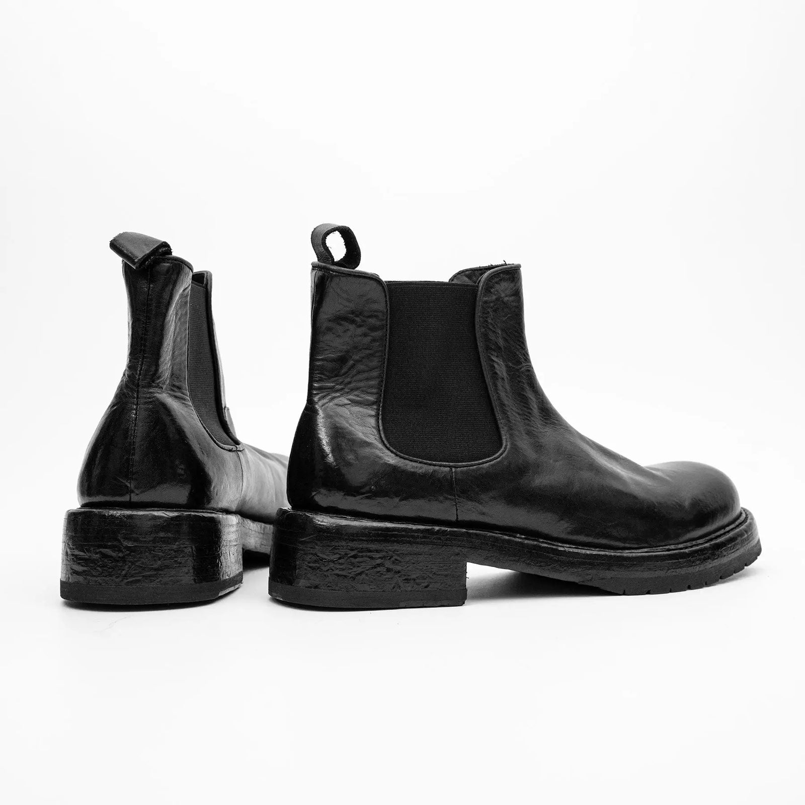 Black Washed Chelsea Boot