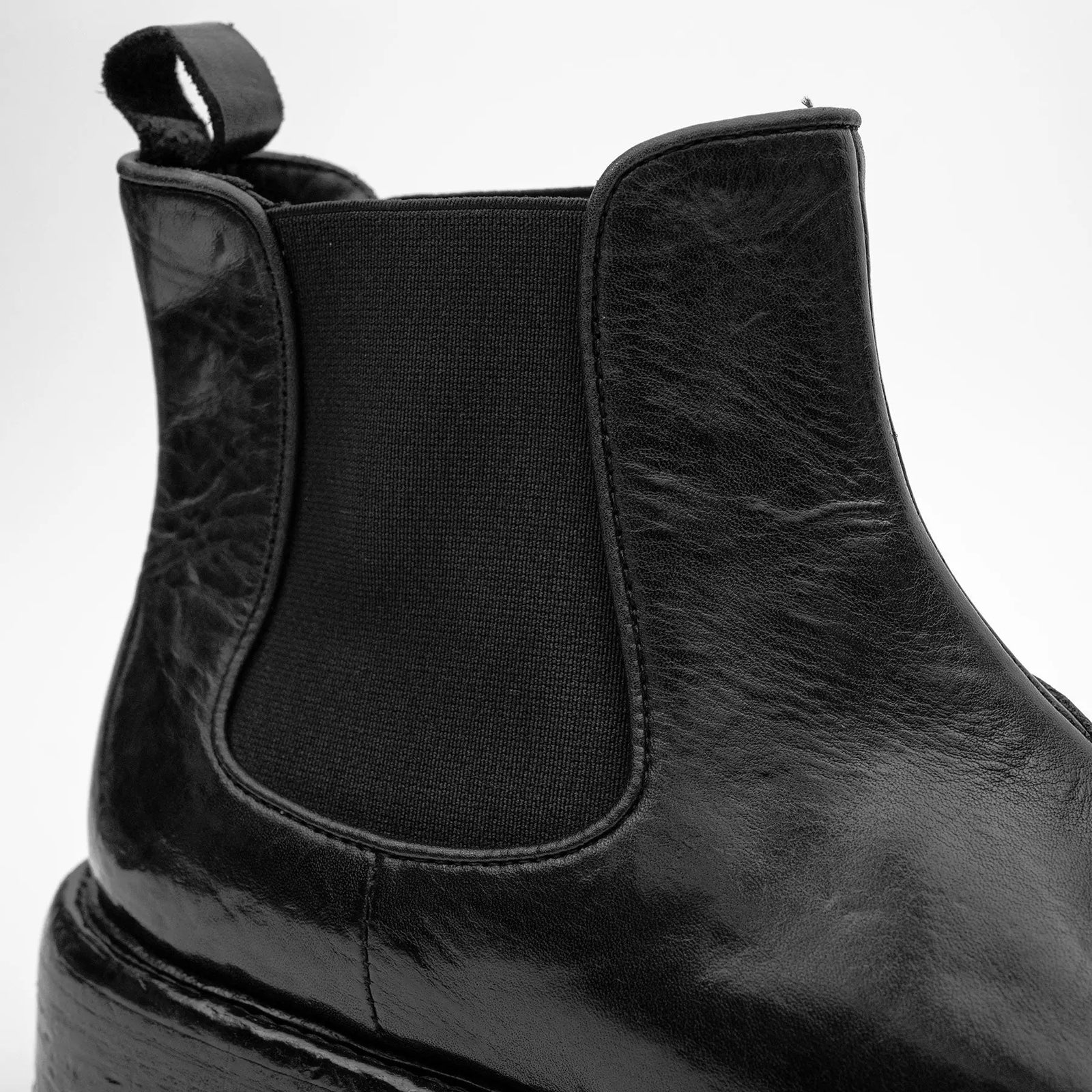 Black Washed Chelsea Boot