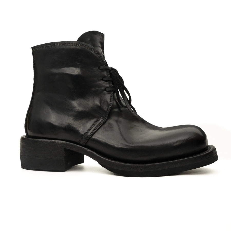 Black Washed Horse Leather Chelsea Boot DIVINCH