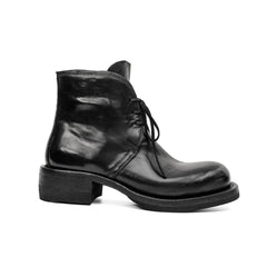 Black Washed Horse Leather Chelsea Boot