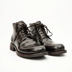 Coffee Washed Horse Leather Chukka Shoe
