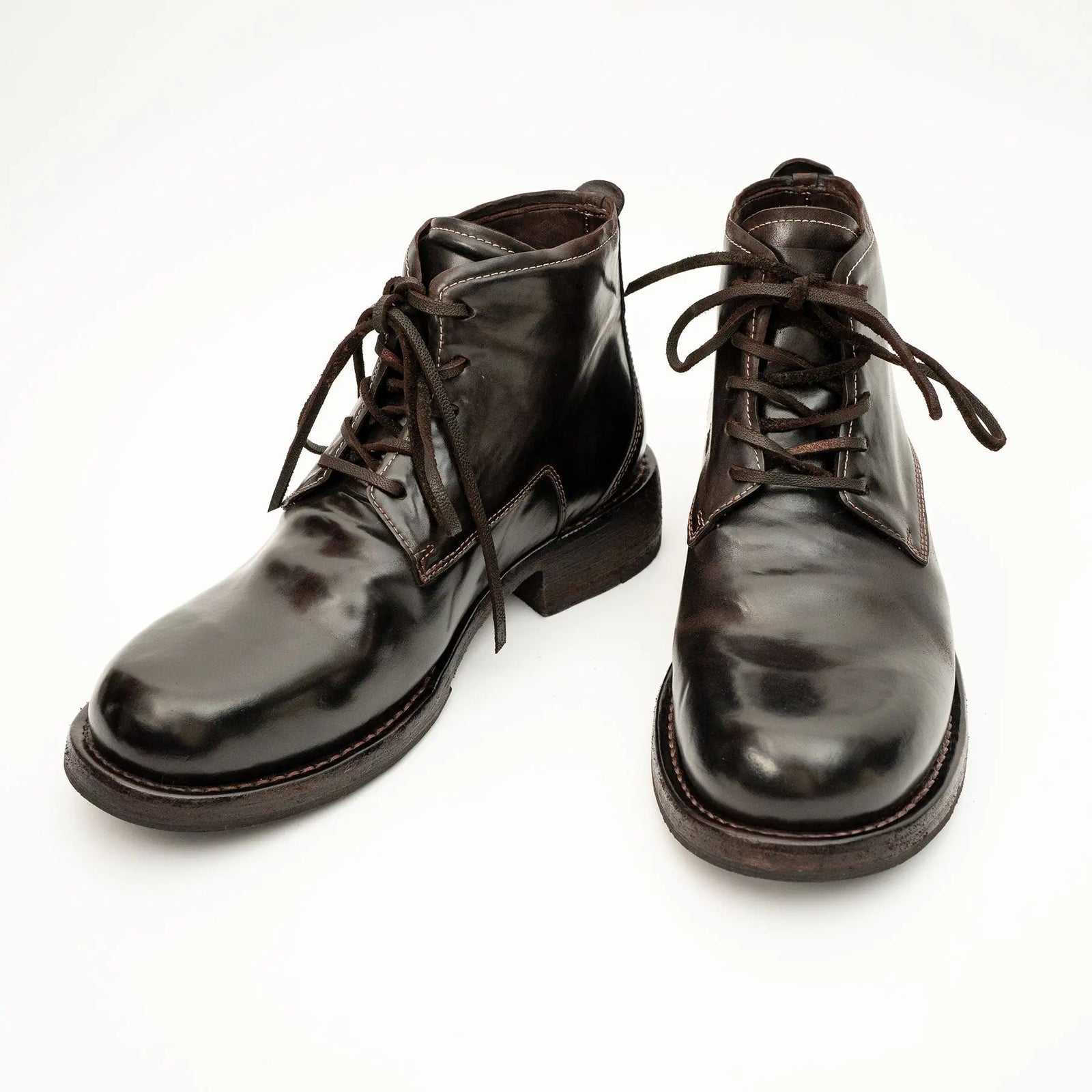 Coffee Washed Horse Leather Chukka Shoe