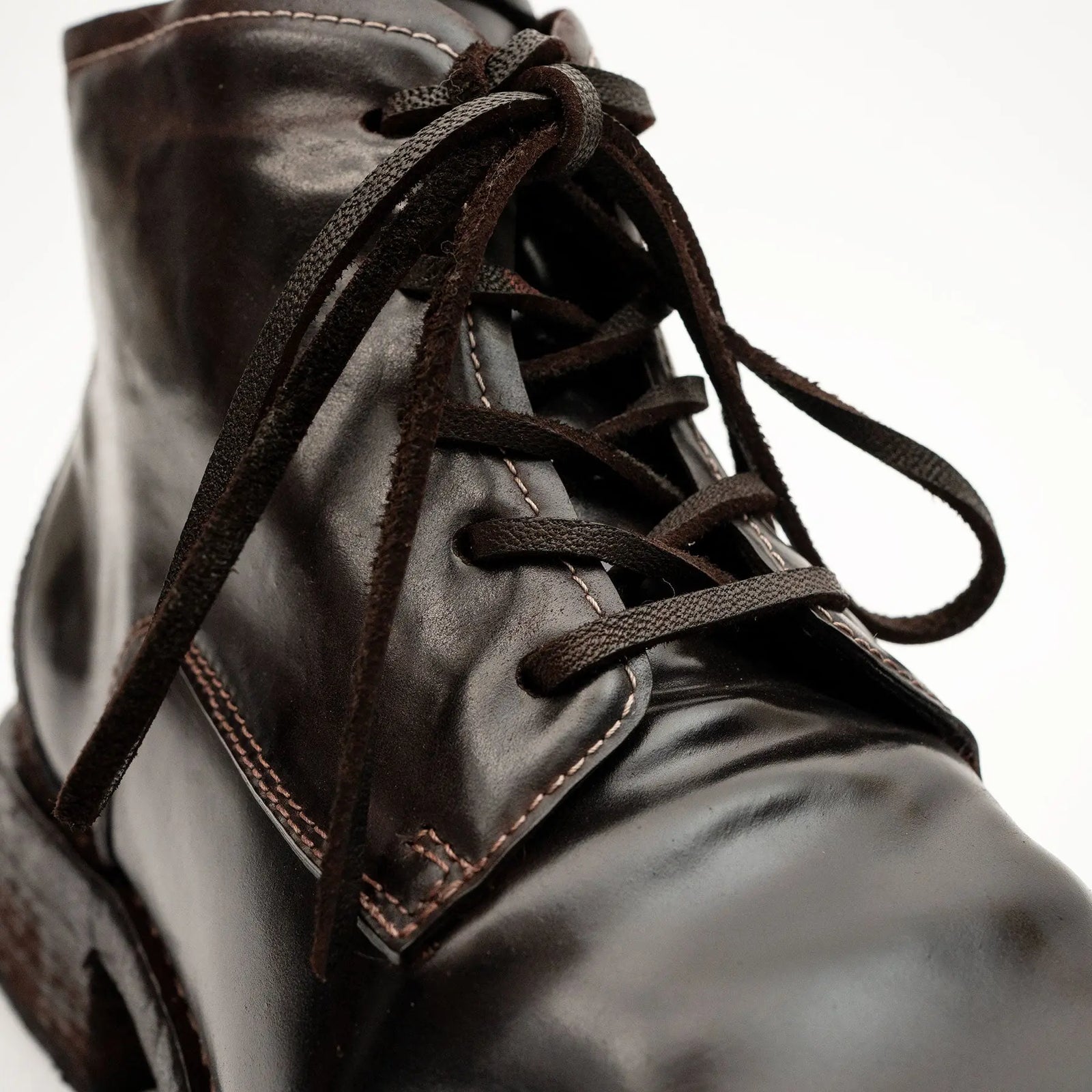 Coffee Washed Horse Leather Chukka Shoe