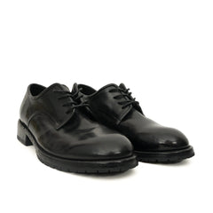Black Washed Leather Derby DIVINCH