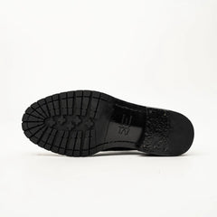 Black Washed Leather Lug Derby DIVINCH