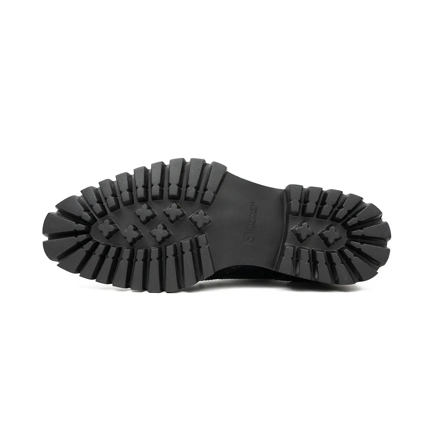 Black derby brogue shoes DIVINCH