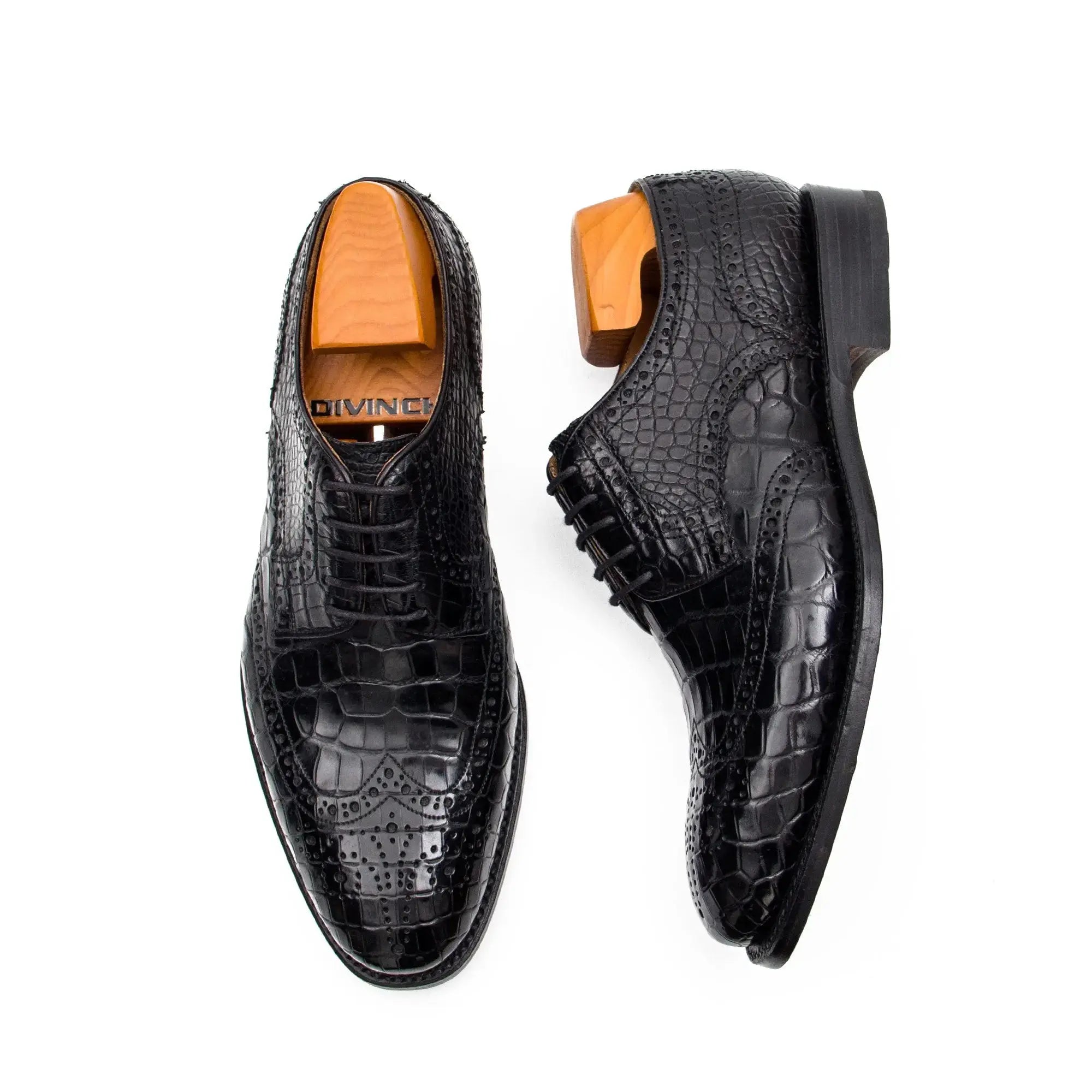 Nile crocodile leather Goodyear crafts derby shoes 21792106 - Divinch