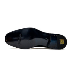 Blue Crocodile Leather Derby Shoes DIVINCH