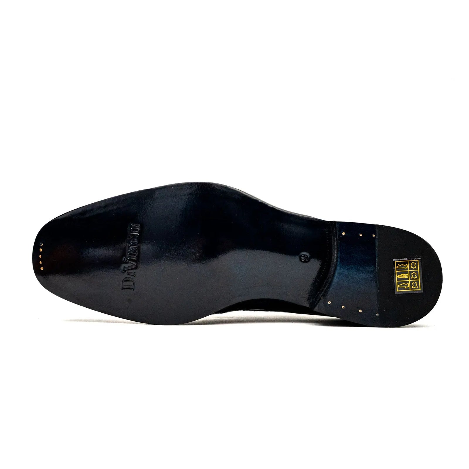 Blue Crocodile Leather Derby Shoes DIVINCH
