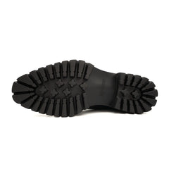 Blue Patent Lug Sole Boot DIVINCH