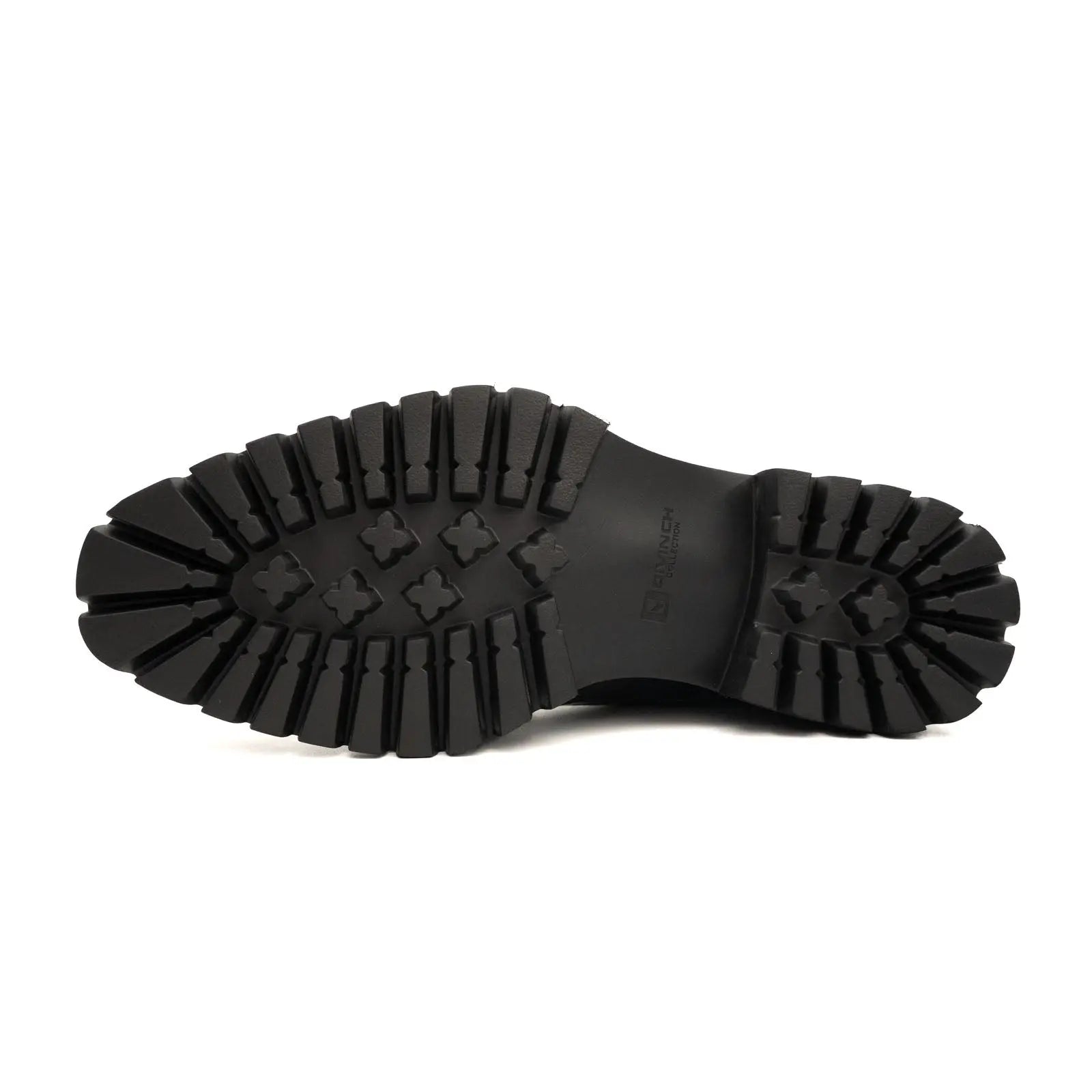 Blue Patent Lug Sole Boot DIVINCH
