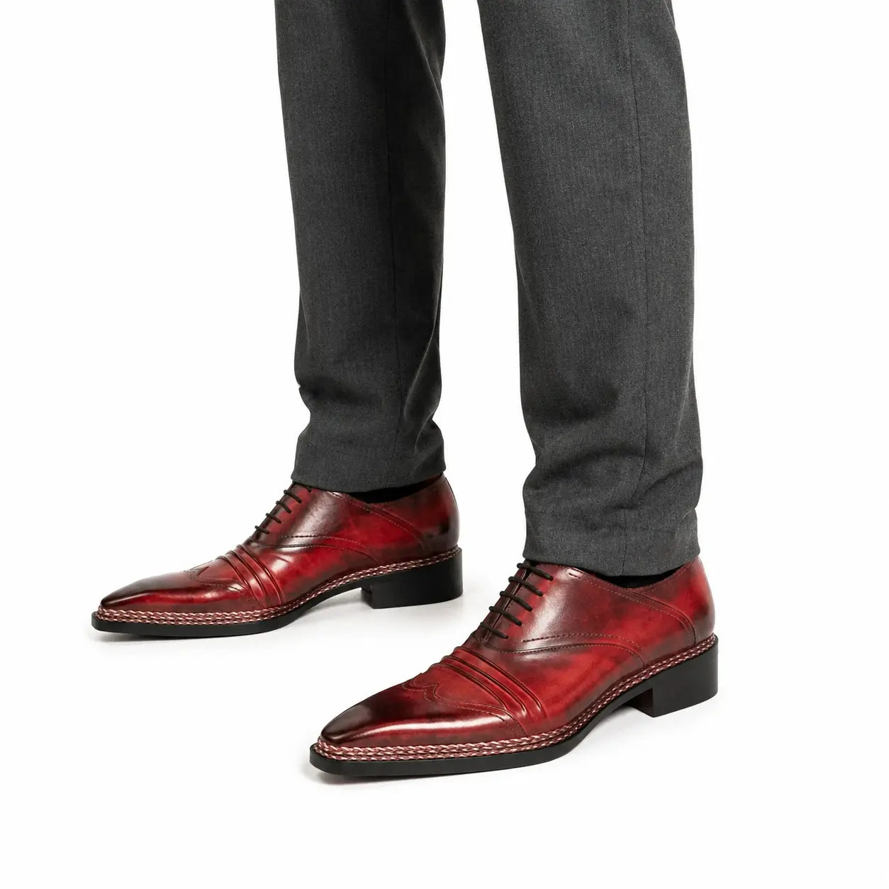 Bordeaux Crocodile Oxford