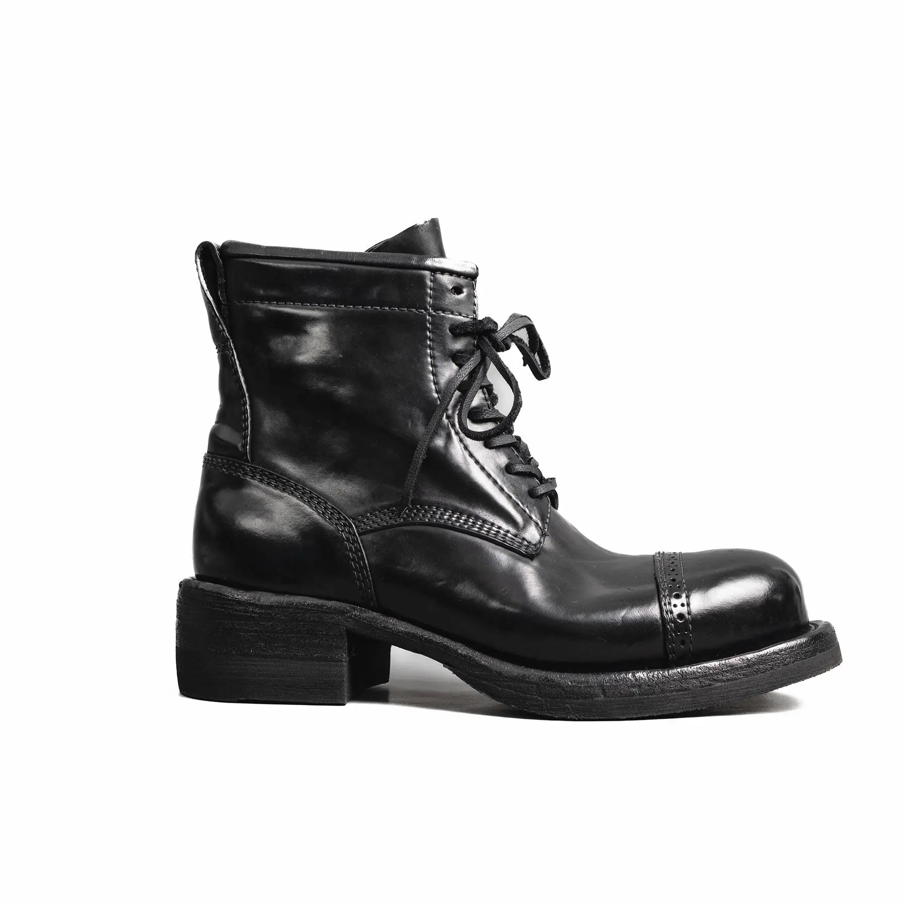 Brogue Cap Toe Cordovan Boots