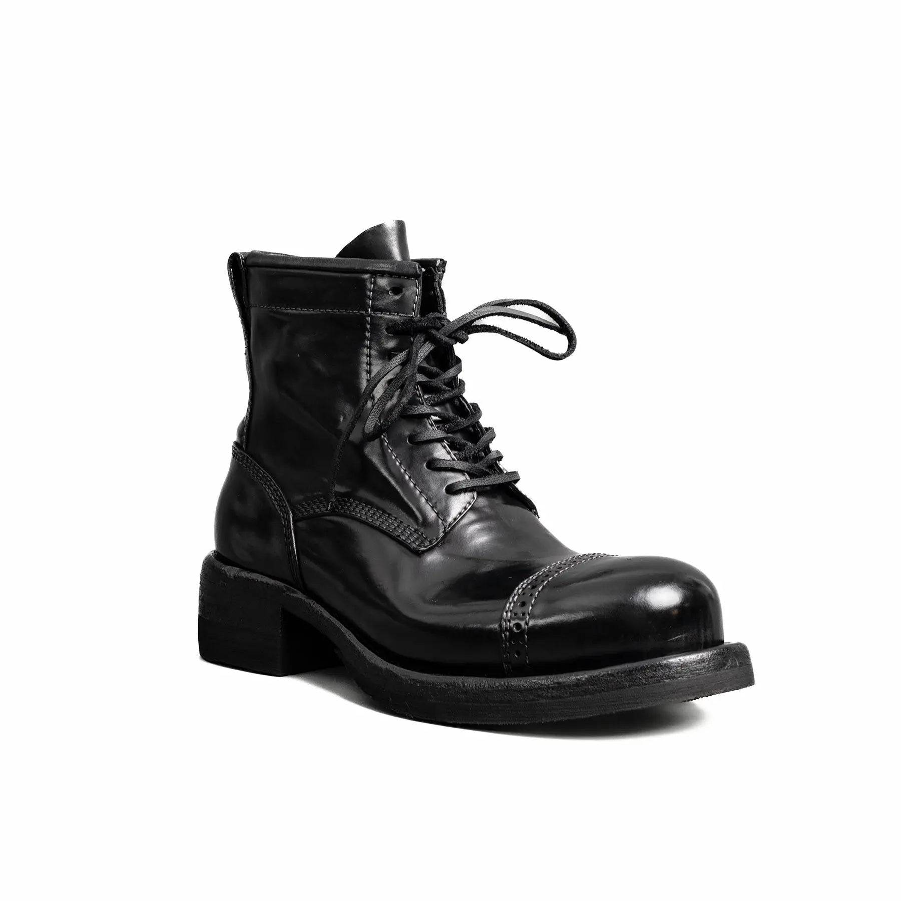Brogue Cap Toe Cordovan Boots