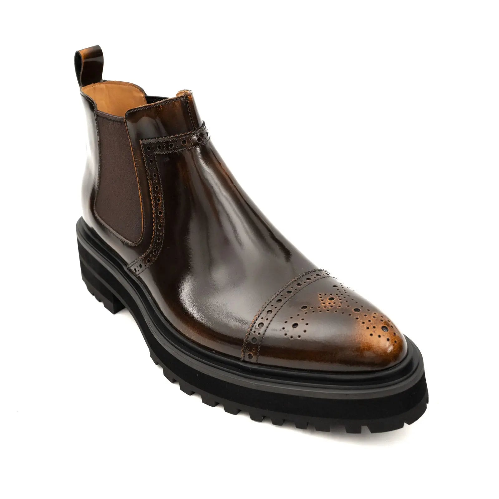 Brogue Platform Chelsea Boot DIVINCH