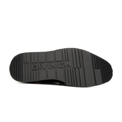 Brogue Wingtip Derby Black Platform Shoe Divinch