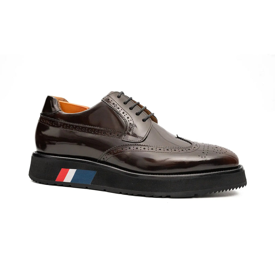 Scarpe con tacco alto e punta a coda di rondine bordeaux