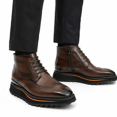 Brown Brogue Chukka Boot