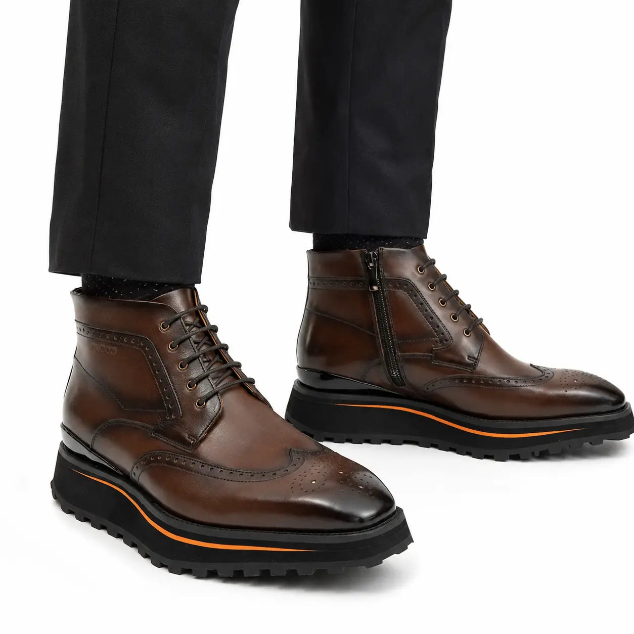 Brown Brogue Chukka Boot
