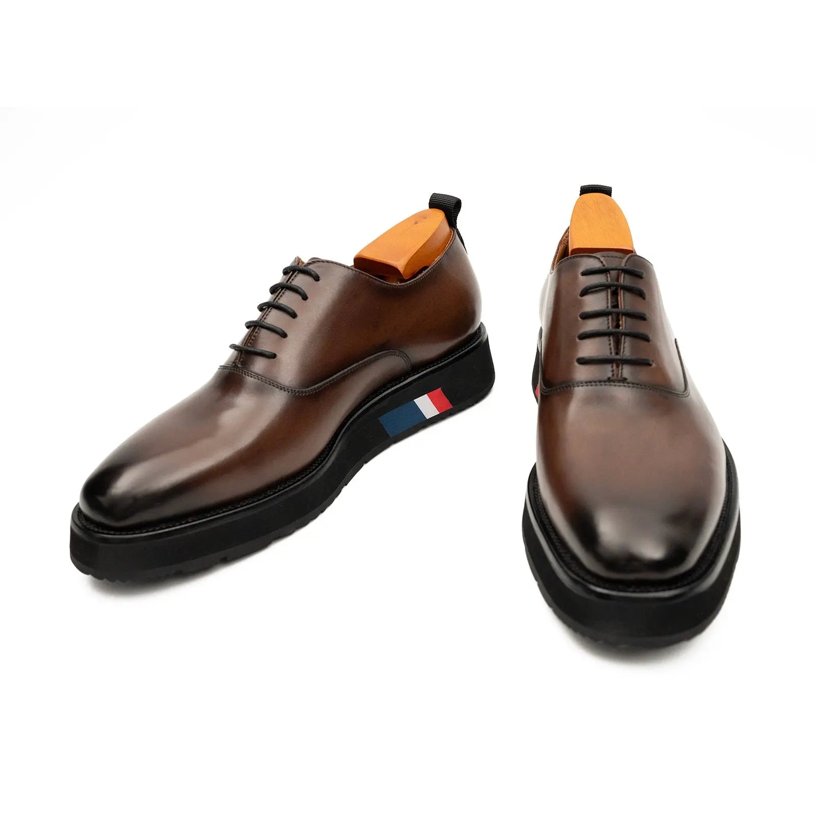 Brown Calfskin Oxford Shoes Divinch