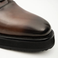 Brown Calfskin Oxford Shoes Divinch