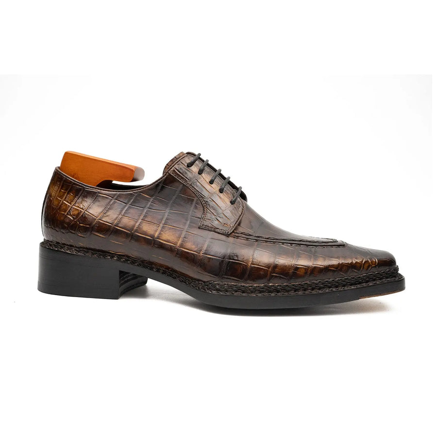 Krokodilleder Norwegische Derby Schuhe