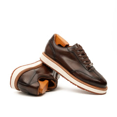 DIVINCH 6301A brown lace-up shoes dynamic stacked view