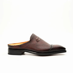 Burgundy Backless Monk Mule DIVINCH