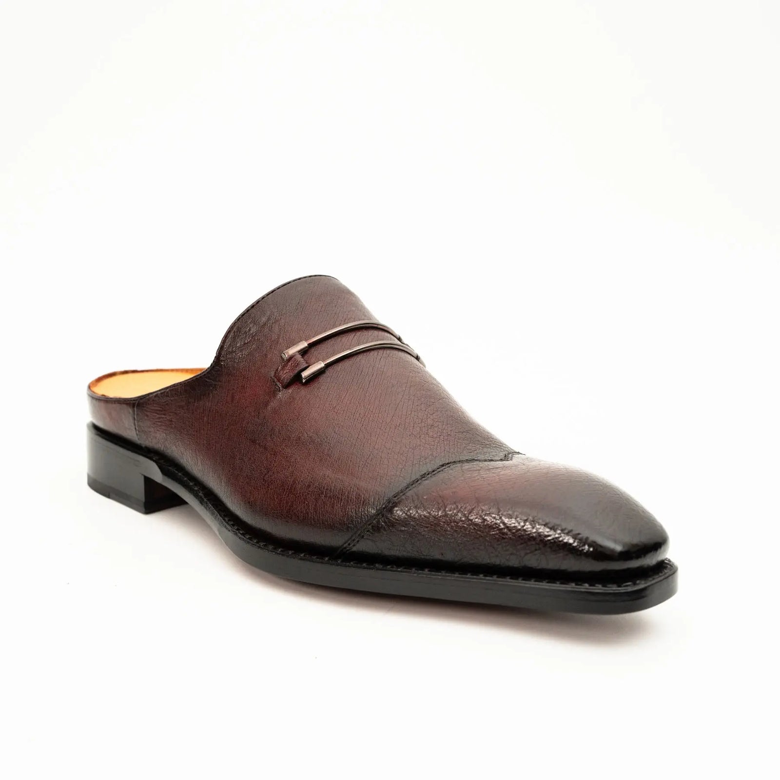 Burgundy Backless Monk Mule DIVINCH