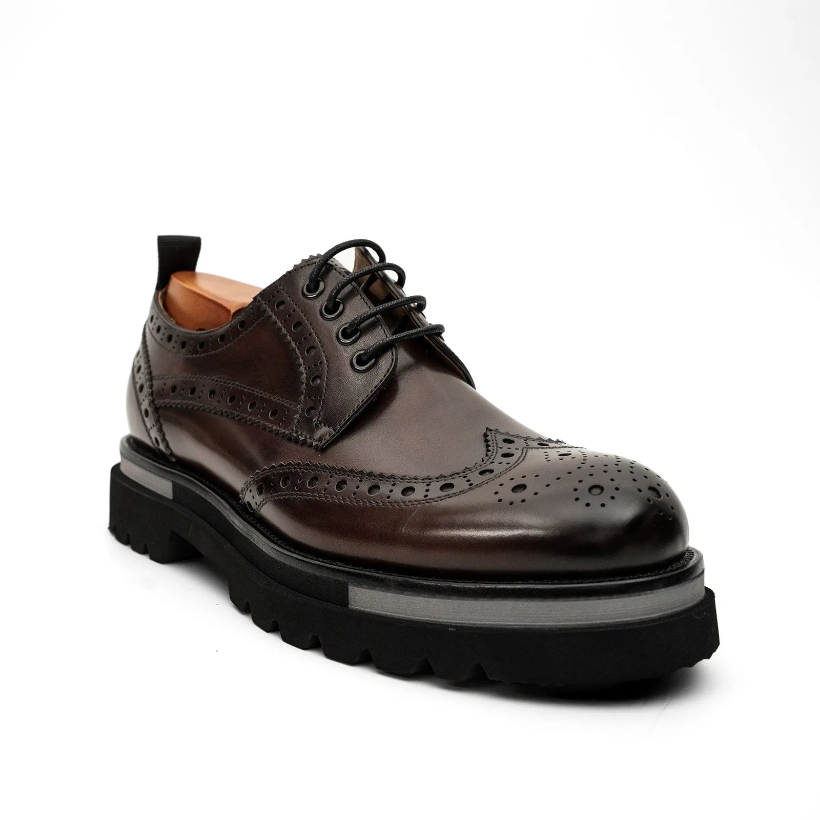 Burnished Brogue Lug-Sole Derby DIVINCH