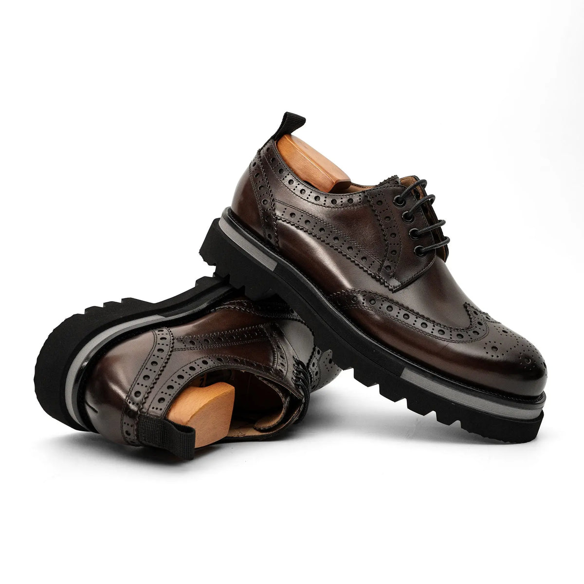 Burnished Brogue Lug-Sole Derby DIVINCH
