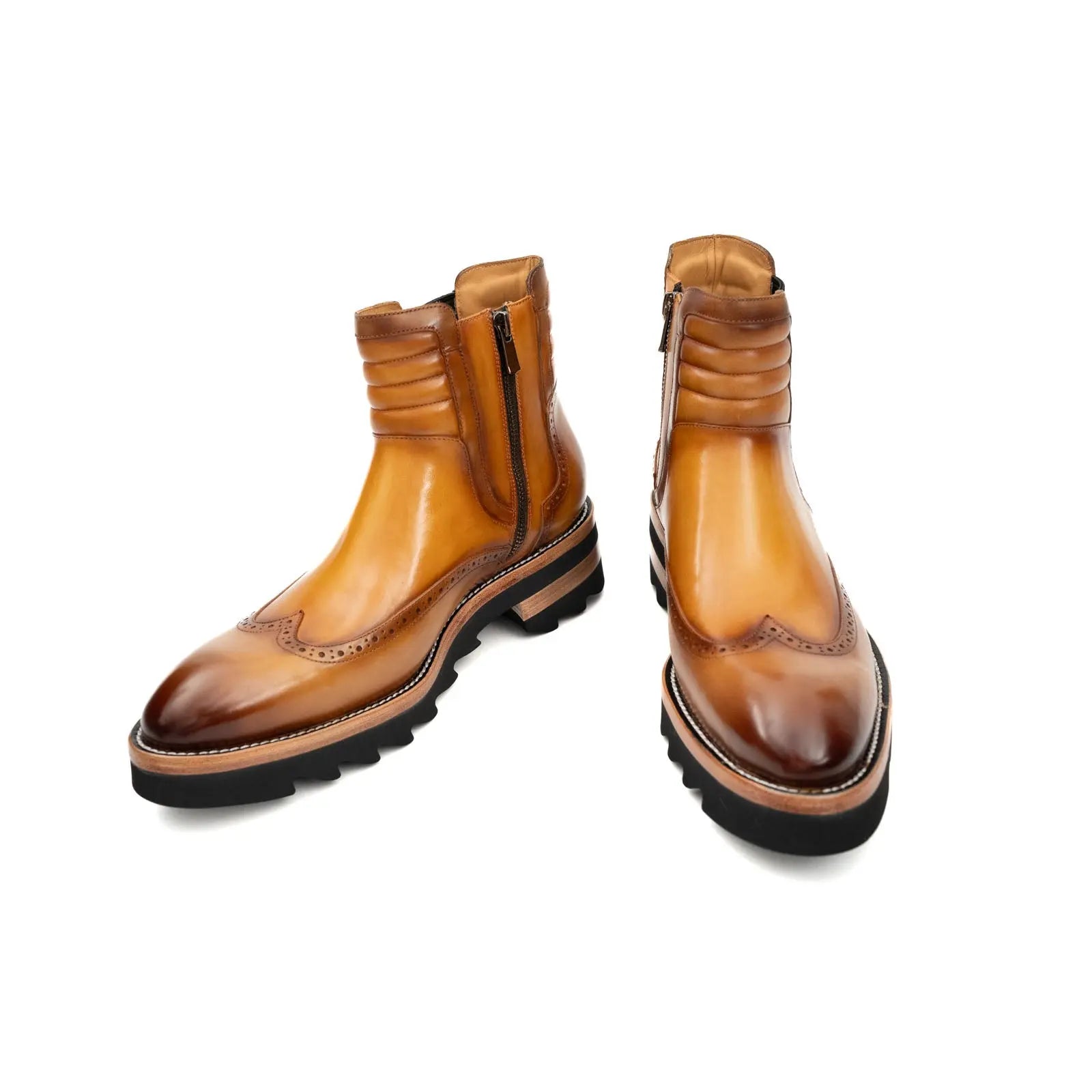 Burnished Brogue Platform Chelsea DIVINCH