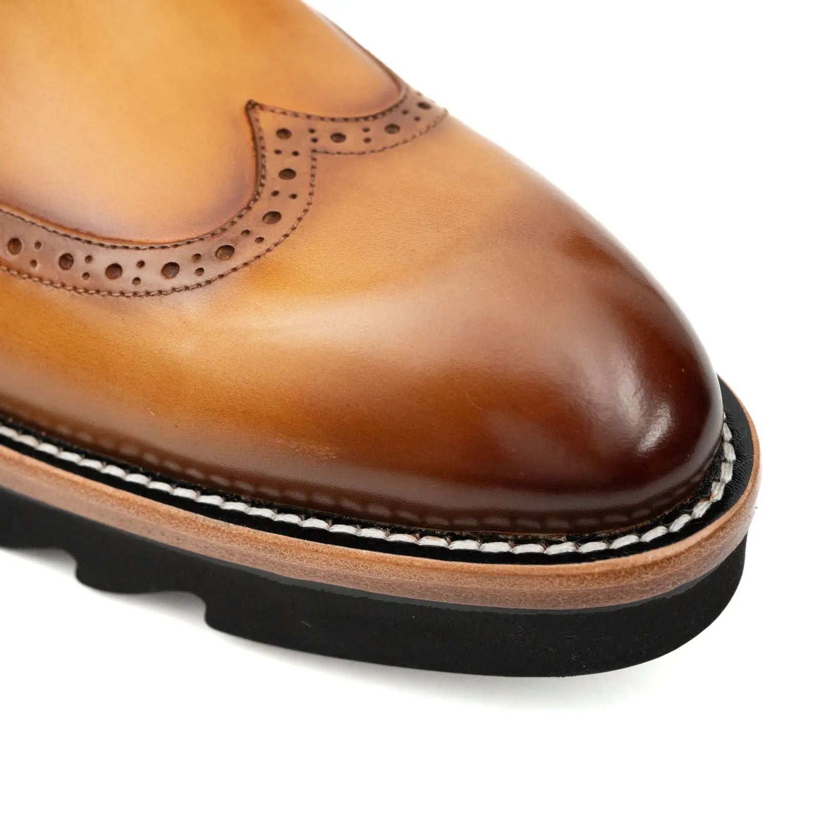 Burnished Brogue Platform Chelsea DIVINCH