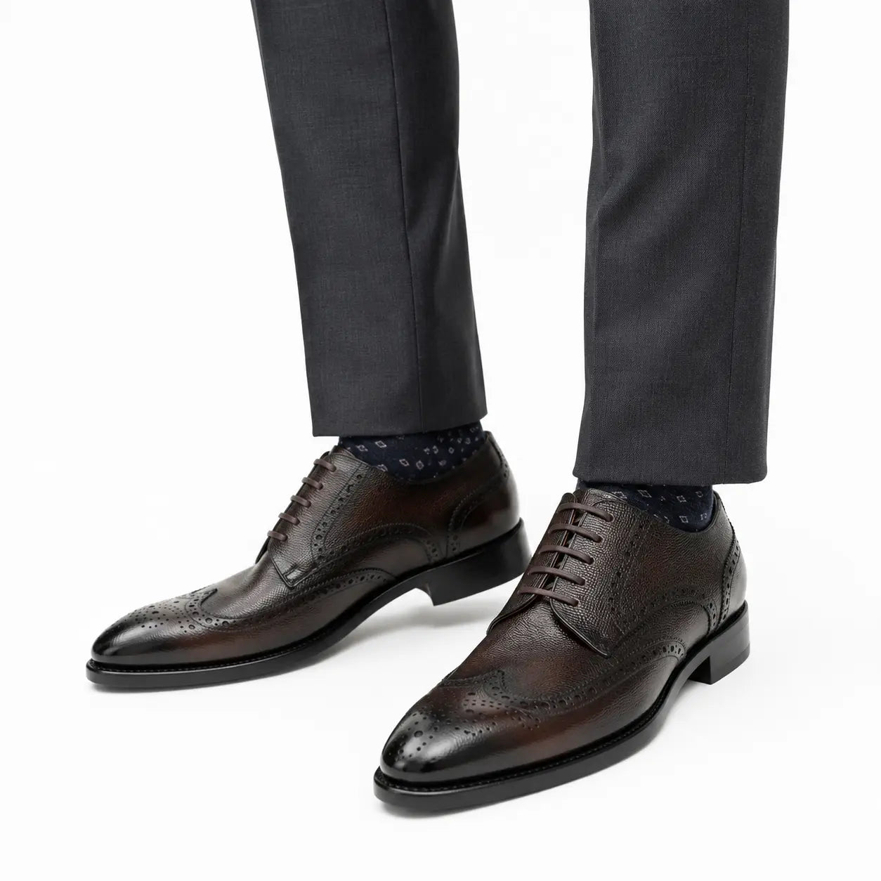 Burnished Brown Wingtip Derby