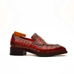 Burnished Red Crocodile Loafer DIVINCH
