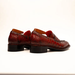 Burnished Red Crocodile Loafer DIVINCH