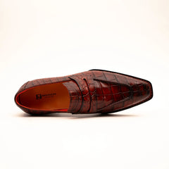 Burnished Red Crocodile Loafer DIVINCH