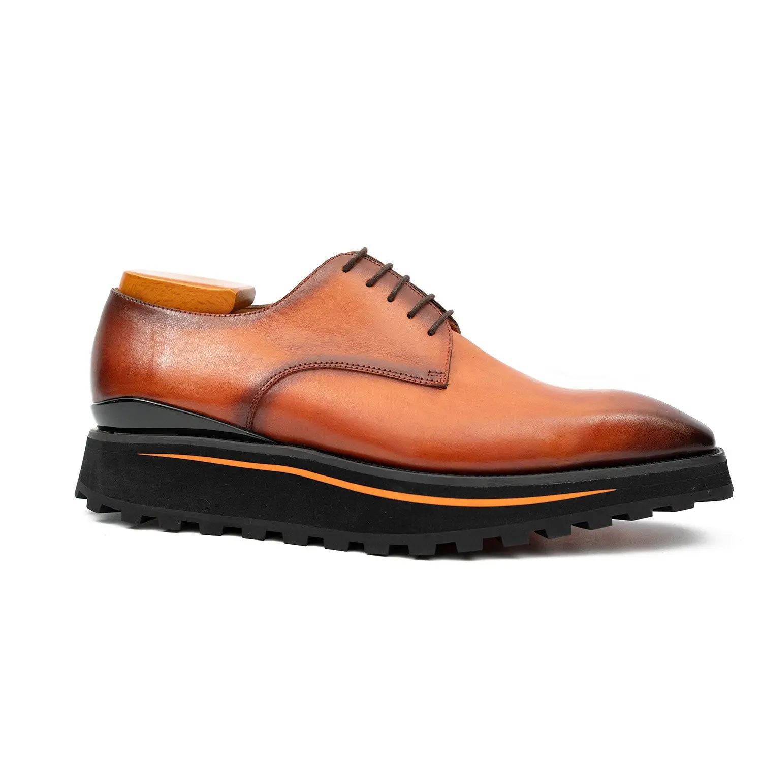 Walnut Lug Sole Derby