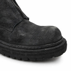 DIVINCH 5101B charcoal black toe and welt detail