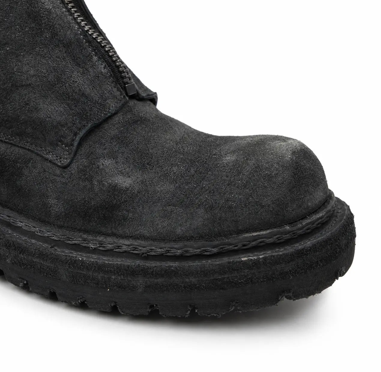DIVINCH 5101B charcoal black toe and welt detail