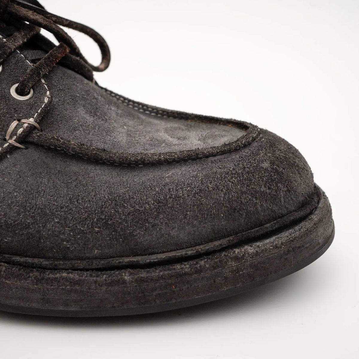 Charcoal Washed Horse Leather Casual Shoe DIVINCH