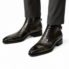 Derby en Crocodile Cognac Norvégien