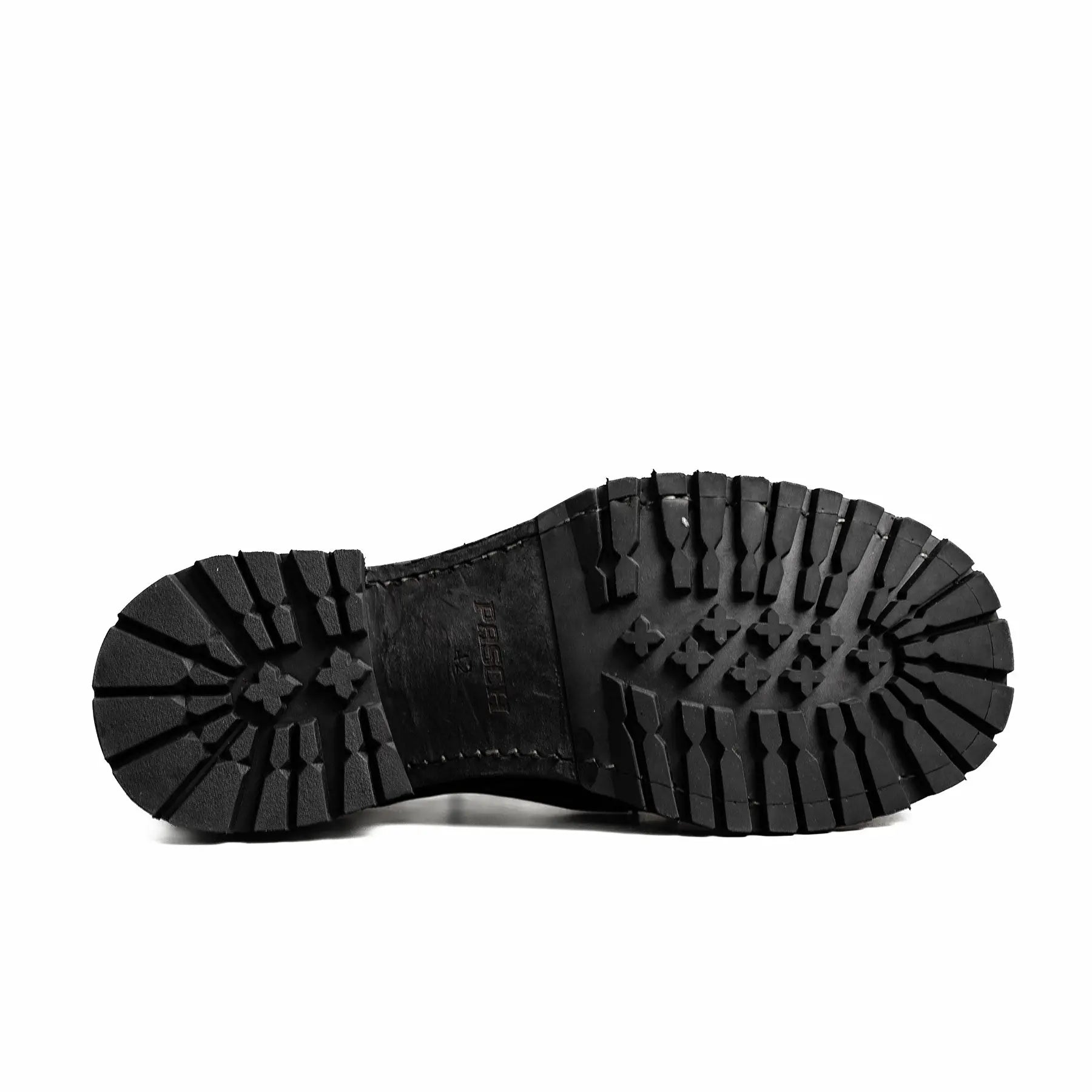 Black Horsehide Lug Sole Derby