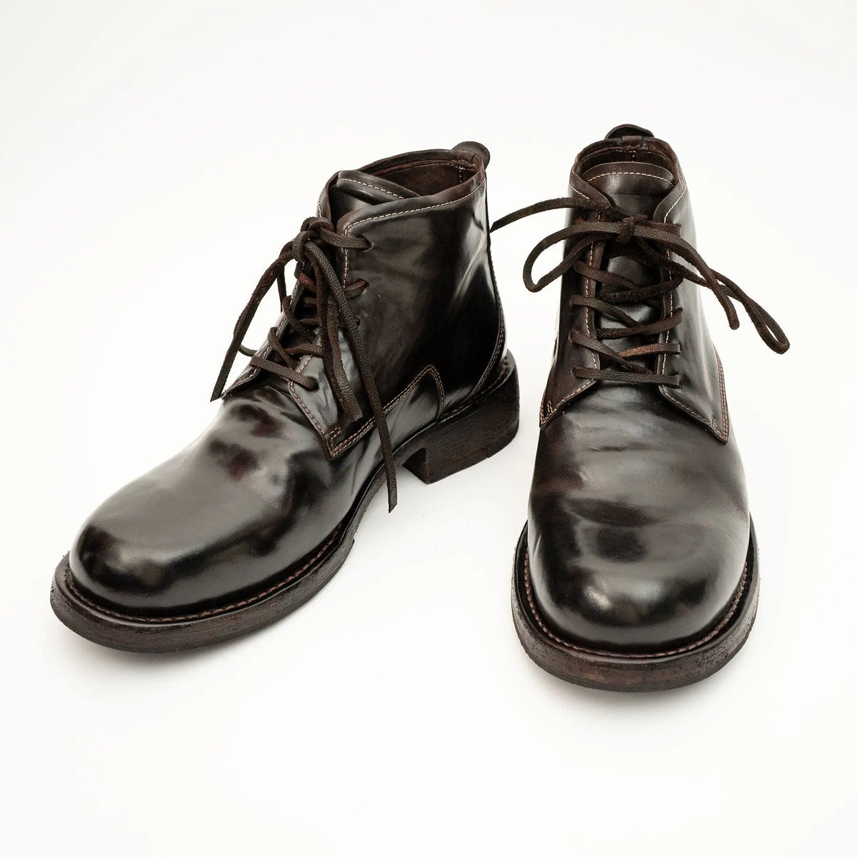 Coffee Washed Horse Leather Chukka Shoe DIVINCH