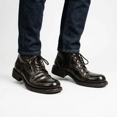 Coffee Washed Horse Leather Chukka Shoe
